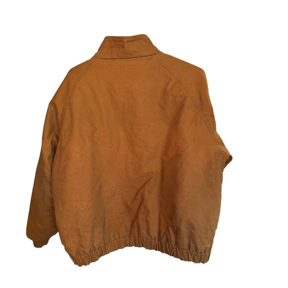 Vintage Walls Canvas Bomber Barn Chore Coat Insulated Trucker Jacket L Brown - Picture 2 of 12
